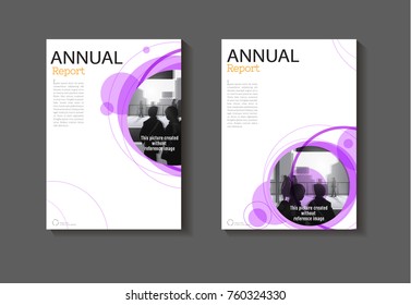 purple circle cover abstract design cover background  modern book Brochure cover  template,annual report, magazine and flyer layout Vector a4