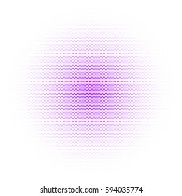 purple circle dots. abstract ball. pink effect sampled. white background. vector illustration
