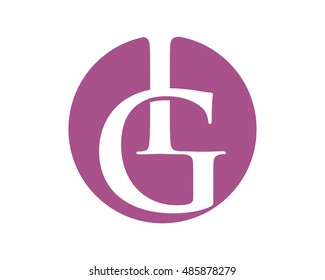 purple circle initial typography typeset logotype alphabet font image vector icon logo symbol
