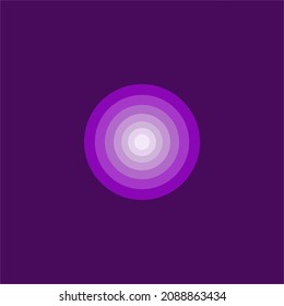 Purple circle logo. Vector illustration design