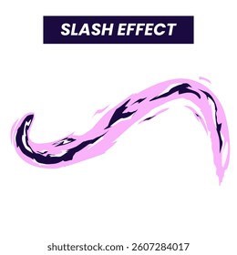 Purple circle in the middle. The circle is labeled "Slash Effect"