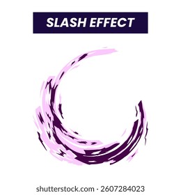 Purple circle in the middle. The circle is labeled "Slash Effect"