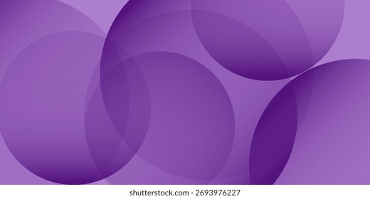 Purple circle overlap modern template design, banner, poster modern simple cover wallpaper style