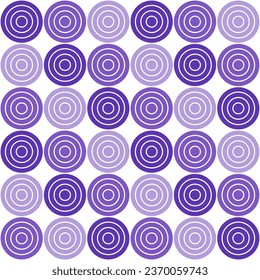 Purple circle pattern. Circle vector seamless pattern. Decorative element, wrapping paper, wall tiles, floor tiles, bathroom tiles.