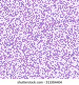 Purple circle pixel mosaic background