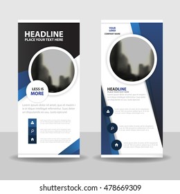 Purple circle roll up business brochure flyer banner design , cover presentation abstract geometric background, modern publication x-banner and flag layout in rectangle size.