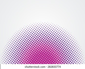 Purple circle shape with halftone effect