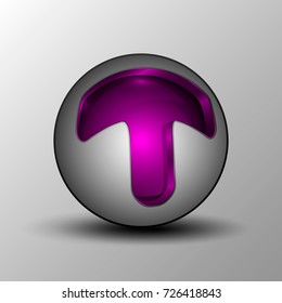 Purple circle sphere logo