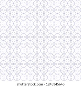 Purple circle and squares geometric lines pattern