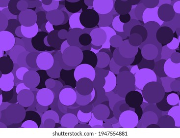 Purple Circles Background. Purple Confetti. Vector Illustration.