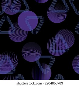 purple circles on black background pattern
