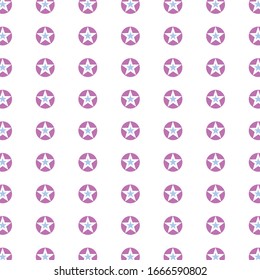 purple circles and white stars on a white background vector