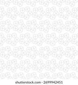 Purple Circular Geometric Floral Pattern

