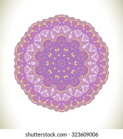 Purple circular pattern. Purple vector abstract background