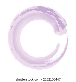 purple circular watercolor brush stroke stains colour background vector illustration eps 