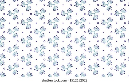 Purple Cleome Leaves with Dots Pattern Background