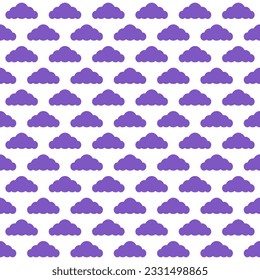 Purple cloud. cloud pattern. cloud pattern background. cloud background. Seamless pattern. for backdrop, decoration, Gift wrapping