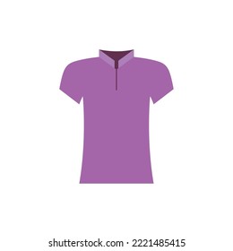 violettes Blumensymbol, Vektorbild mit weißem Hintergrund