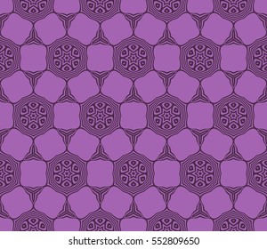 purple color. Abstract floral seamless pattern. geometry design. Vector. Texture for holiday cards, Valentines day, wedding invitations