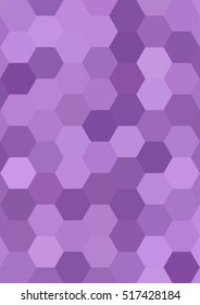Purple color abstract hexagonal honey comb background