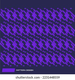 purple color abstract pixel pattern design vector suitable for team jersey t-shirt design pattern or as bangraund