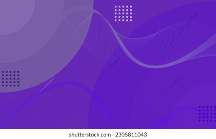 Purple color abstract vector design lines, dots and semicircles eps.