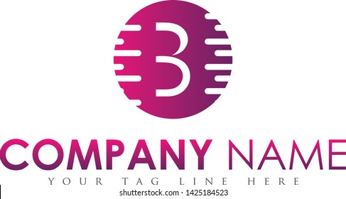 Purple Color B Letter Logo,This is high resolution/ creative/ unique/ print vector artwork. Print ready vector logo design and ready to use this logo anywhere print and website.