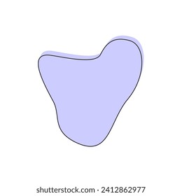 purple color blob with circle purple