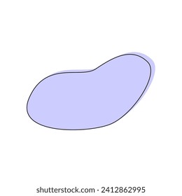 purple color blob with circle purple