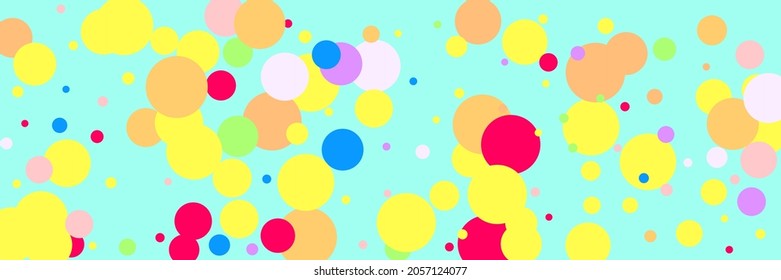 Purple Color Bright White Kids Pink Background. Pastel Dark Green Violet Red Background. Rainbow Bordo Vibrant Yellow Children Multicolor Composition. Play Indigo Blue Beige Circles Print.