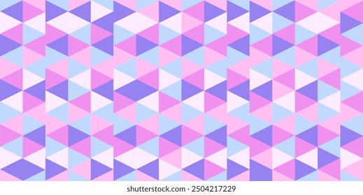 Purple color combination geometric background, geometric pattern texture, random triangle shape pattern