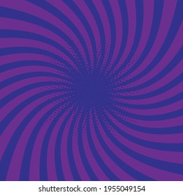 Color púrpura Fondo cómico con Ilustración vectorial de medio tono. Elemento de diseño de vector de arte pop