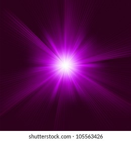 A purple color design with a burst. EPS 8 vector file included