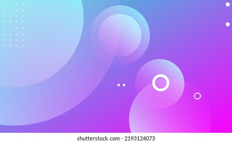 Purple color and dynamic shape. Circle shapes composition. Trendy gradient shapes composition. Modern vector design illustration 