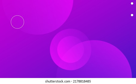 Color púrpura y forma dinámica. Formas dinámicas simples con una composición de degradado de moda. Composición de formas fluidas.- Vector