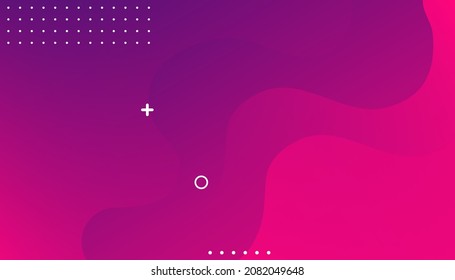 purple color and dynamic shape. Trend gradient. Fluid shapes composition. Eps10 vector