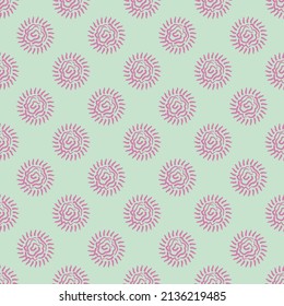 Purple color ethnic oriental retro motif seamless pattern for textile, wallpaper and wrapping. Also useful for tile.