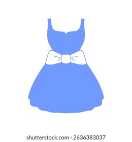 Purple color of fashion dress illustration