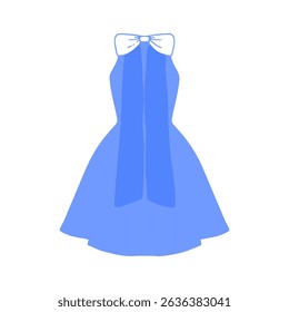 Purple color of fashion dress illustration