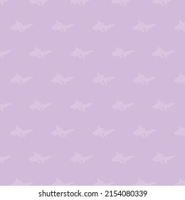 purple color fish patterns on purple background, vector