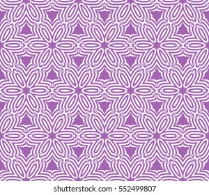 purple color floral seamless ornament. vector illustration