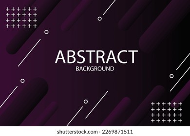 Purple color geometric background. Dynamic shapes composition.