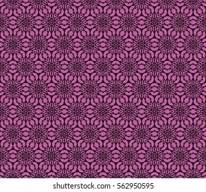 purple color geometric pattern. floral seamless ornament. vector illustration. for design, wallpaper, invitation, fabric, decor
