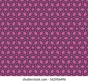 purple color geometric pattern. floral seamless ornament. vector illustration. for design, wallpaper, invitation, fabric, decor
