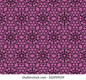 purple color geometric pattern. floral seamless ornament. vector illustration. for design, wallpaper, invitation, fabric, decor