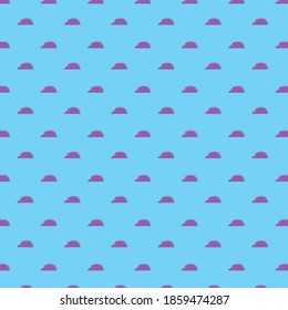 purple color hedgehog pattern on blue background vector