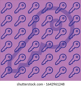 purple color key patterns on purple background