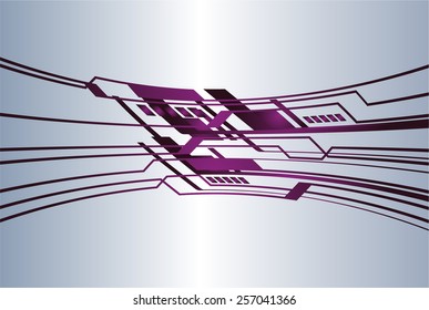 purple color Light Abstract Technology background for computer graphic website internet and business. circuit. silver background.label. card