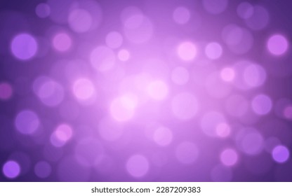 Purple color light bokeh abstract background, Vector eps 10 illustration bokeh particles, Background decoration