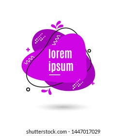 Purple color modern abstract vector banners. Geometric shapes of different colors